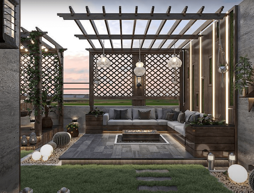 Pergola Construction Services in Dubai - Fast Green Landscaping Pergola