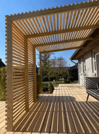Wooden pergola design # 02
